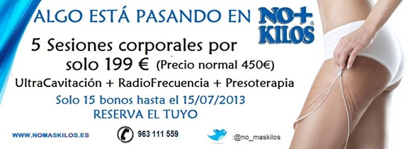 OFERTA PARA ASOCIADOS DE NO + KILOS