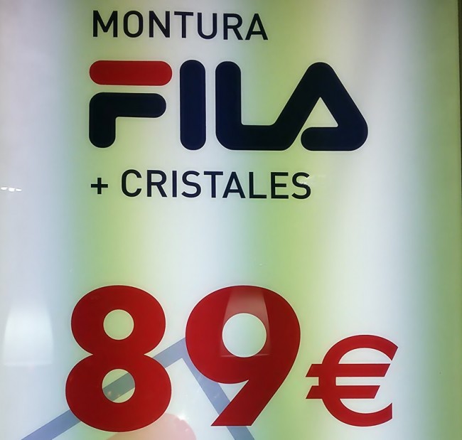 Nova Vision – Oferta Montura Fila + Cristales por 89€